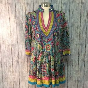 Barbara Gerwit festival dress paisley embellished